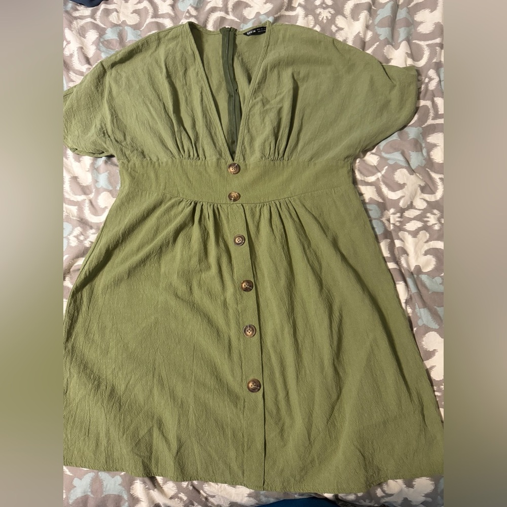 SHEIN Olive Dress- xl
